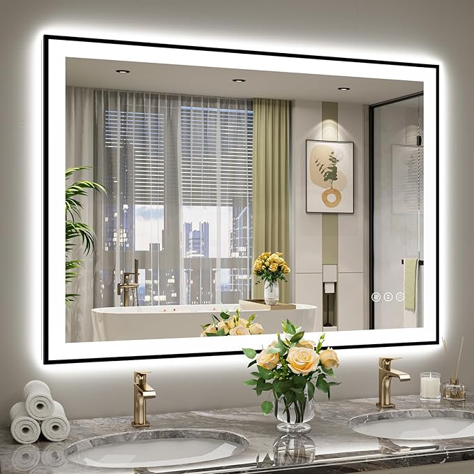 48x36 Inch LED Bathroom Mirror by YEELAIT
