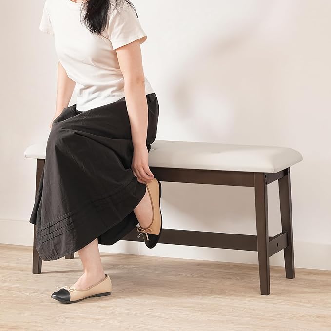 HOOBRO Dining Bench, Bamboo Dining Room Bench - Image 7