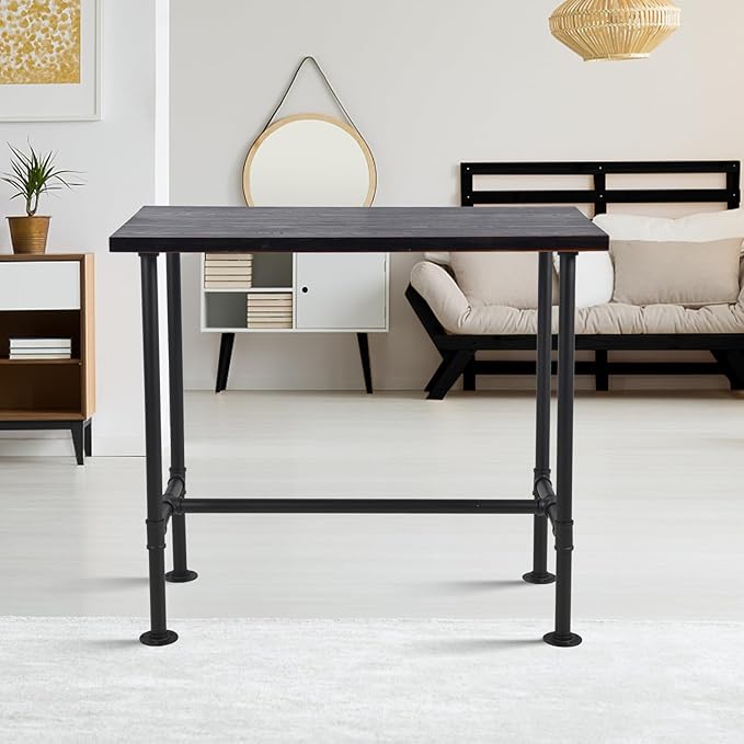 Diwhy DIY Industrial Design Pipe Dining Table Casual Pub BAR Laptop Table - Image 6