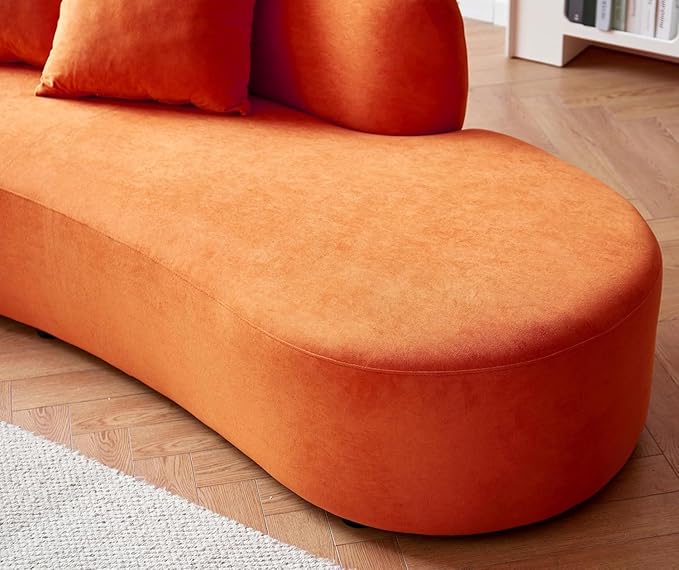 Container Furniture Direct 90" Curved Sofa - Image 6