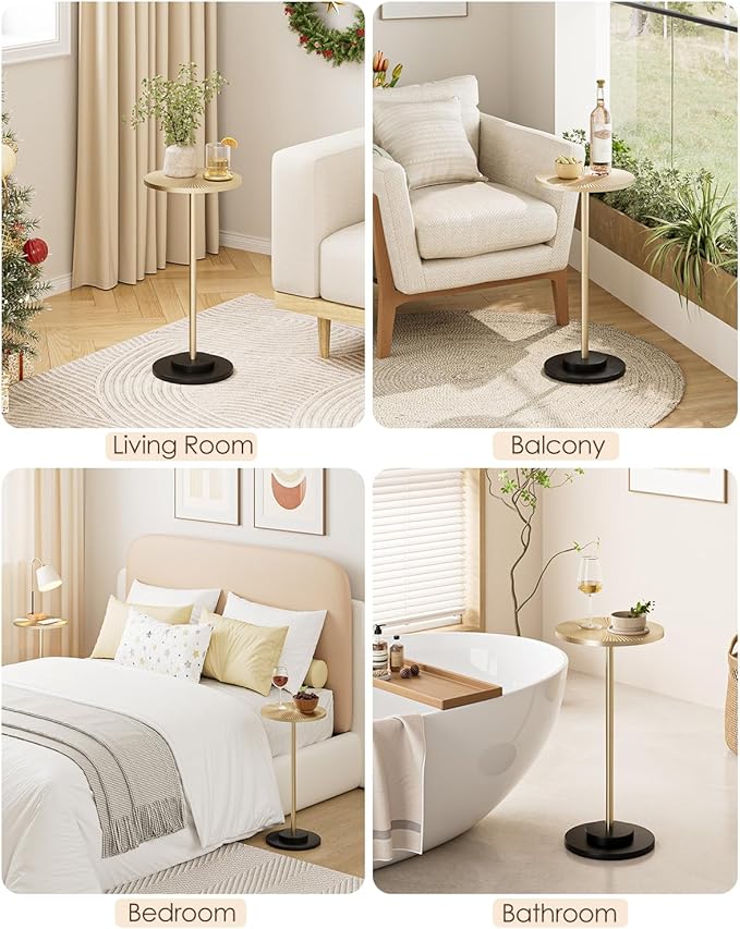 Round Side Table, Small Drink Table - Image 9