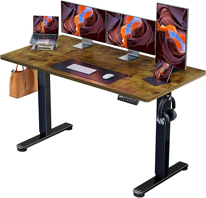 ErGear Height Adjustable Electric Standing Desk, 55 x 28 Inches Sit Stand up by ErGear