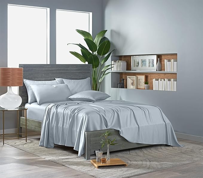 Pure Bamboo King Sheets, Genuine 100% Organic Viscose Derived from Bamboo Bed - Image 3
