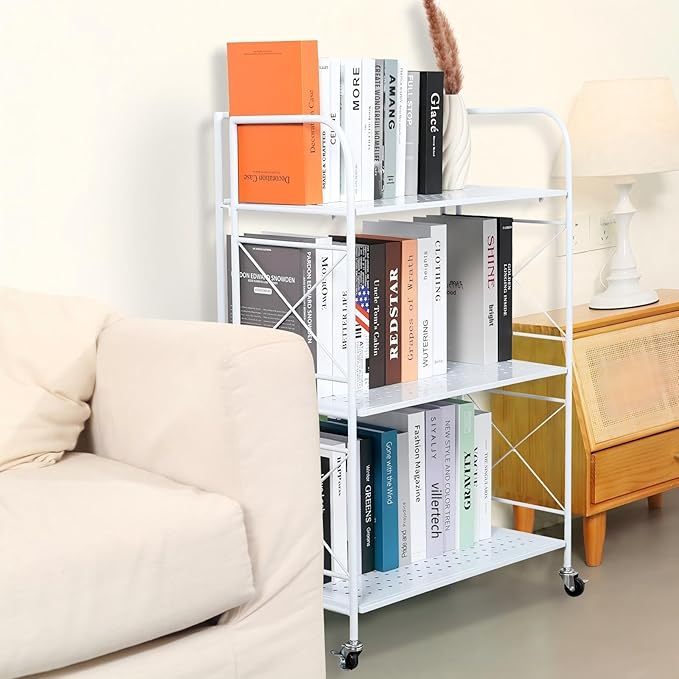 Foldable 3-Tier Metal Shelf - Image 4