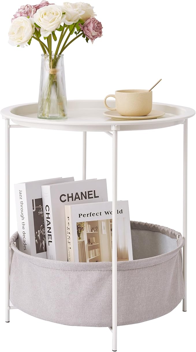 VECELO Round Side/End Table by VECELO