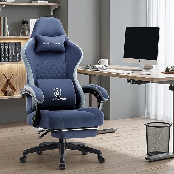 GTPLAYER Office Chair, Gaming Computer Desk Fabric Chair - Image 2