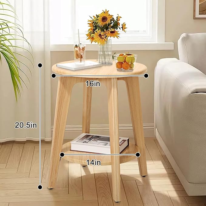 End Table Small Round Side Table - Image 3