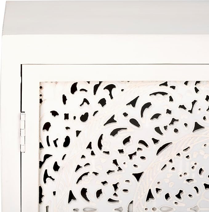 SAFAVIEH Raura TV Stand for up to 60" Flatscreen – White Washed, 2 Doors - Image 11