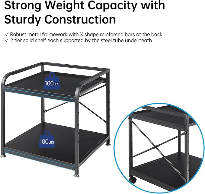 2 Tier Under Desk Printer Stand - Image 8