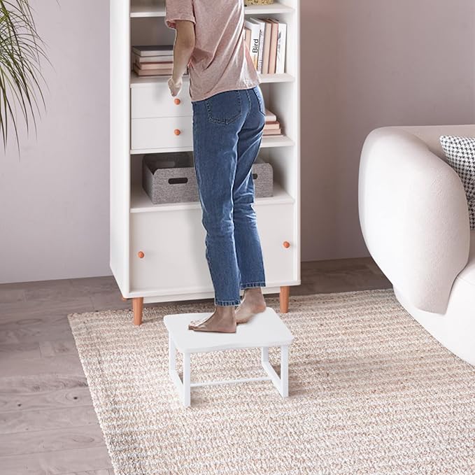 Wooden Step Stool with 500 Pounds, Wide Bed Step Stool - Image 8