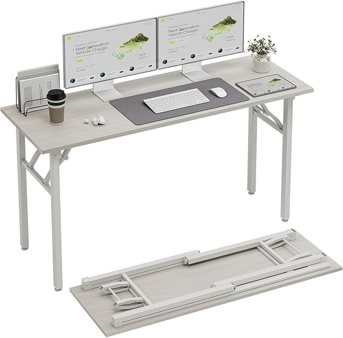 TEMI Long Computer Desk Folding Table by TEMI