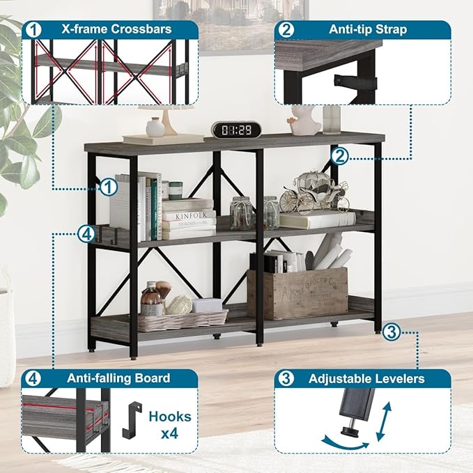 BON AUGURE Entry Table, 47 Inch Console Tables - Image 3