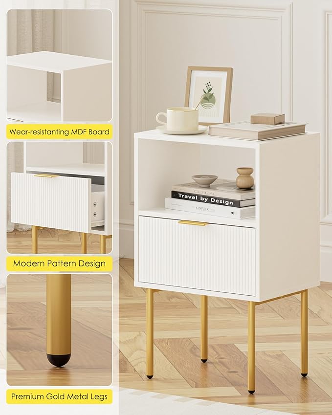 Masupu Night Stand, Mid-Century Bedside Table - Image 6