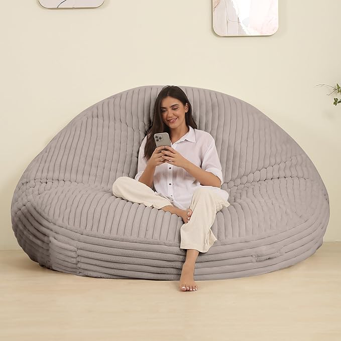 Memory Foam Bean Bag Chair, Bean Bag Bed - Image 4