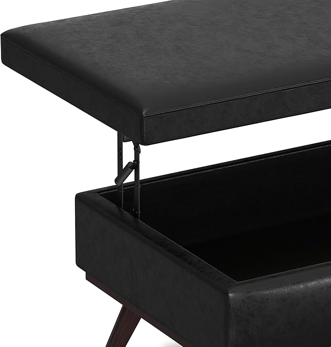 SIMPLIHOME Owen 42 inch Wide Mid Century Modern Rectangle Lift Top Large Coffee - Image 12