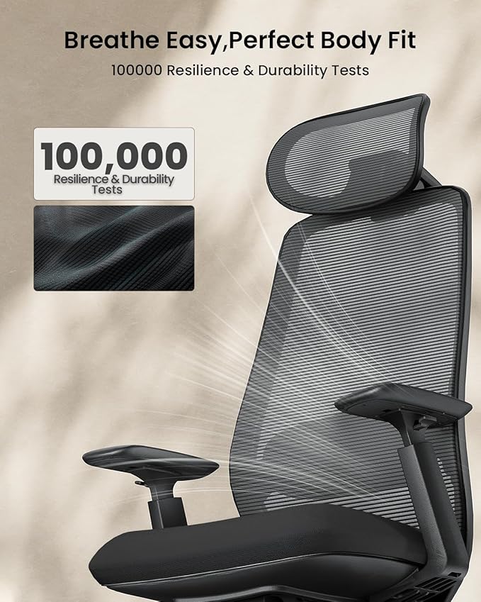 ProtoArc Ergonomic Office Chair – EC200 High-Back Mesh Computer Chair - Image 8