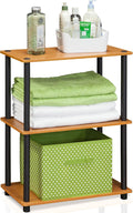 Furinno Turn-N-Tube 3-Tier Compact Multipurpose Shelf Display Rack, Light Cherry by Furinno-FitsYourSpaceFitsYourBudget