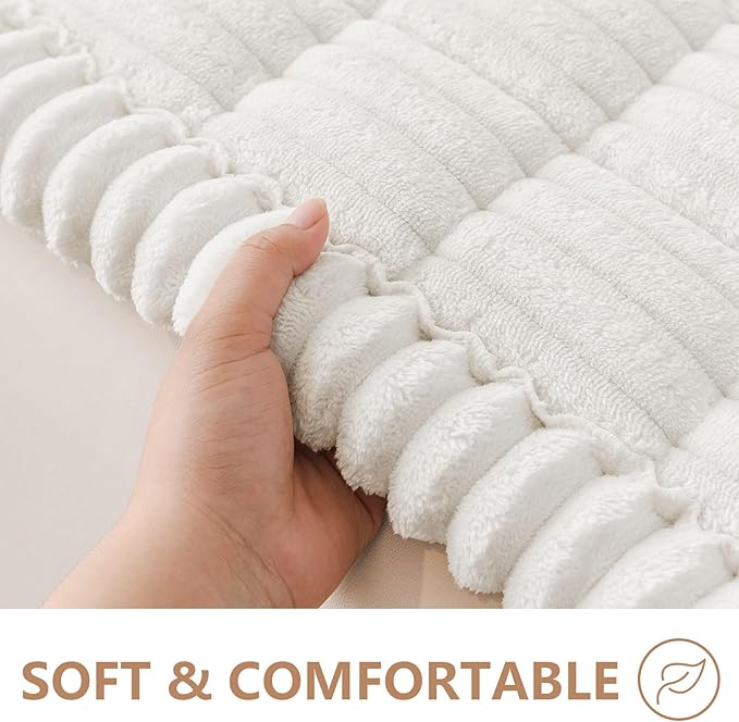 Smiry Couch Cover for Dogs Washable, Non Slip Fuzzy Pet Couch Covers for 3 - Image 4