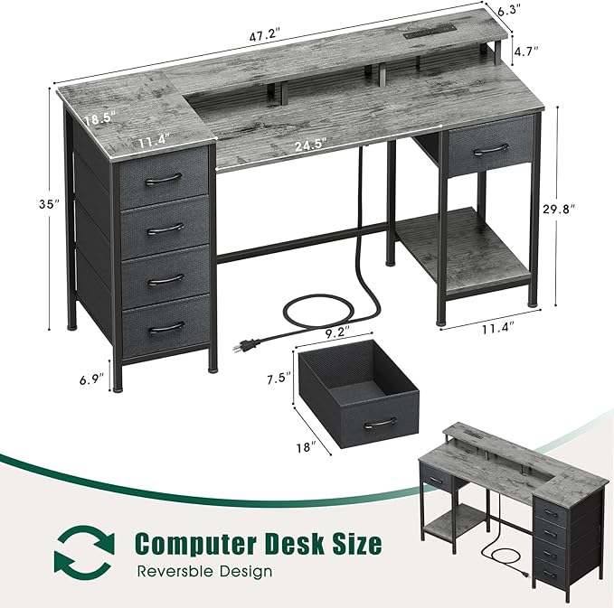 47 Inch Computer Gaming Desk - Image 3