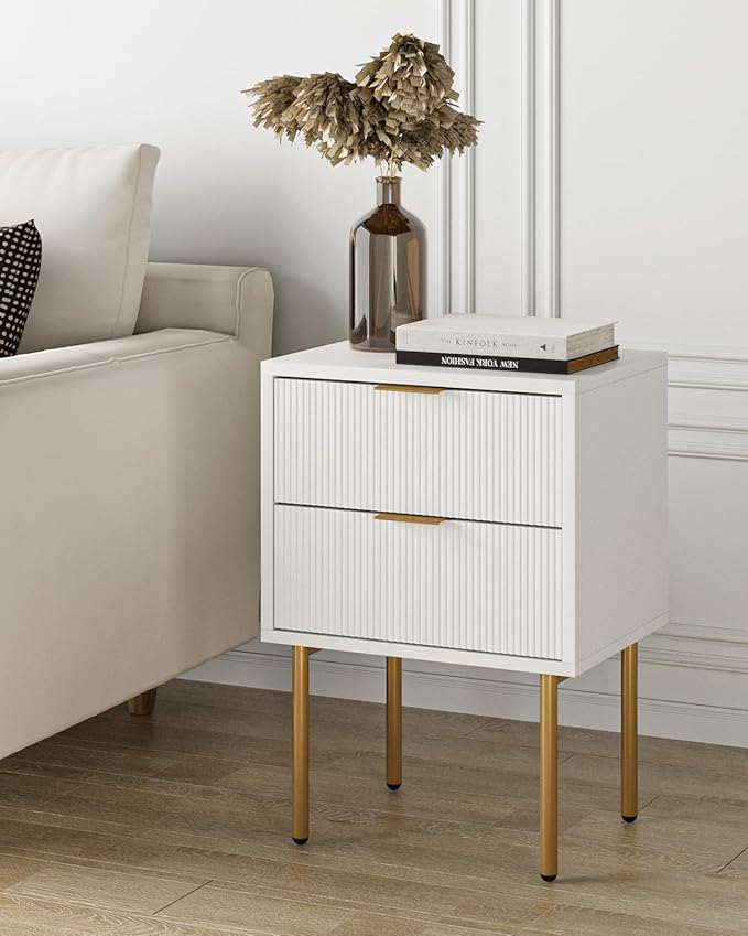 Masupu Nightstand, Mid-Century Modern Bedside Table - Image 4