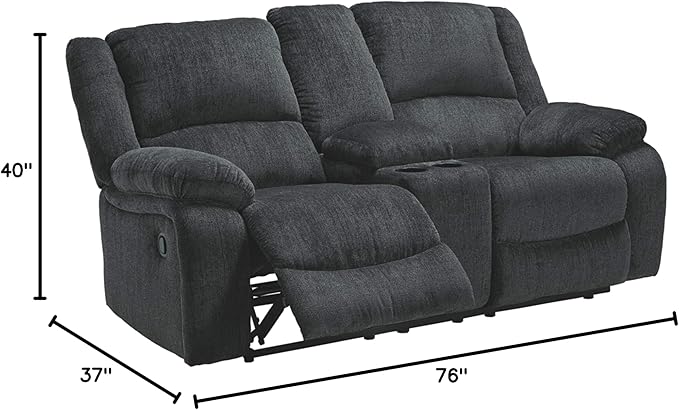 Signature Design by Ashley Draycoll Contemporary Double Reclining Manual - Image 8