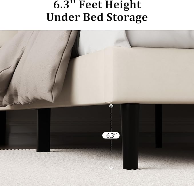 Queen Size Platform Bed Frame - Image 6