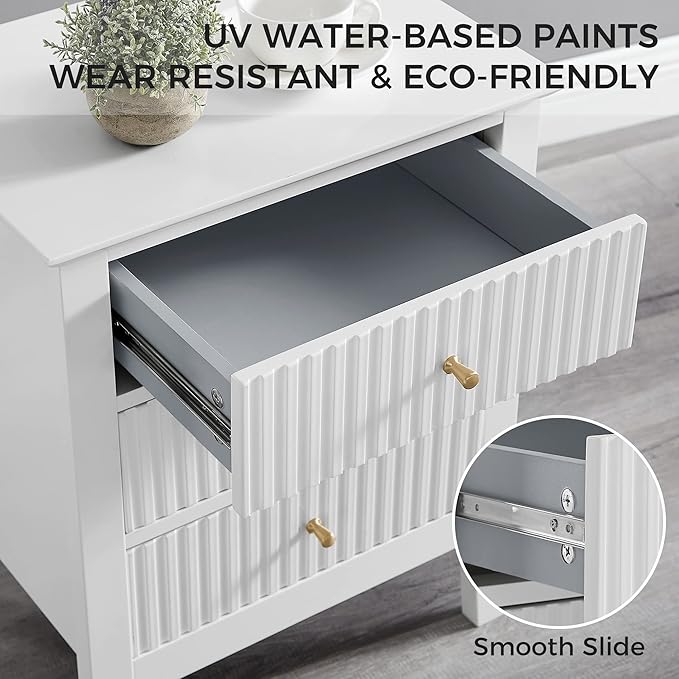OCANDO White Bed Side Table - Image 7