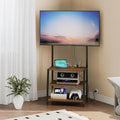 HOOBRO Rolling TV Stand with Mount and Power Outlet Up to 55 inch TV, Corner by HOOBRO