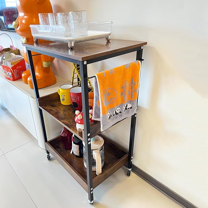 3-Tier Rolling Utility Cart - Image 3