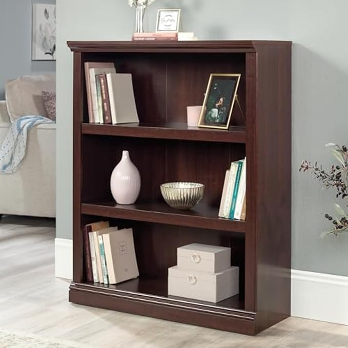 Sauder Miscellaneous Storage 3 Bookcase/Book Shelf, L: 35.28" x W: 13.23" x H: - Image 2