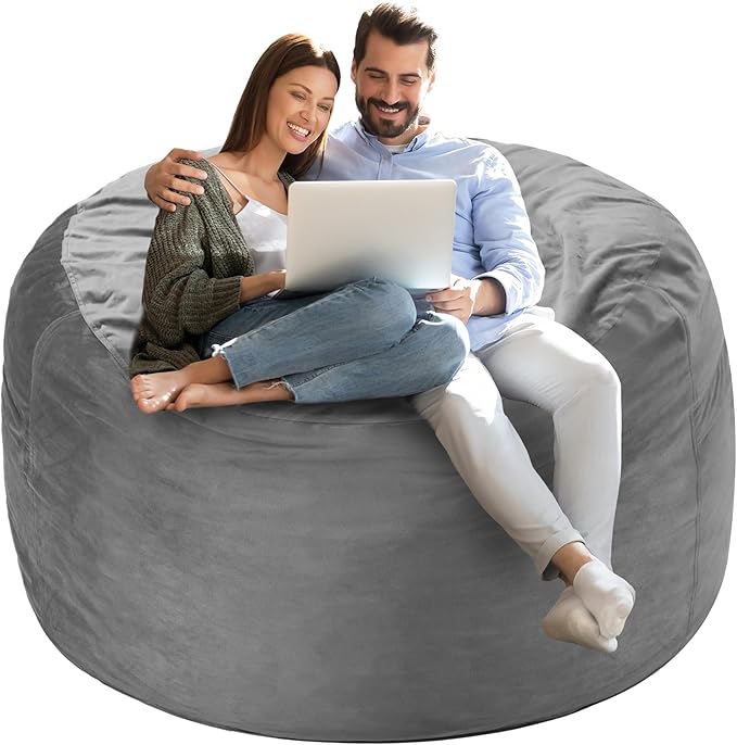 Homguava 4 FT Bean Bag Chair: 4' Bean Bags - Image 7