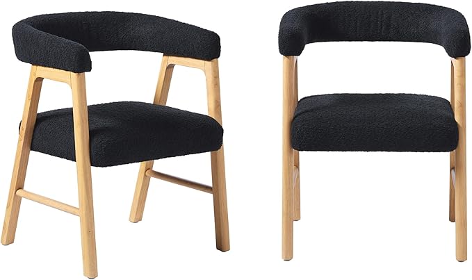 Walker Edison Ezra Modern Curved Back Dining Chair by WalkerEdison