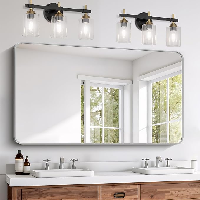 FORBATH 30x55 Inch Silver Bathroom Mirror by FORBATH