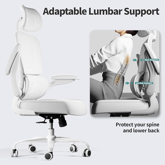 TRALT Office Chair Ergonomic Desk Chair, 330 LBS Home Mesh Office Desk Chairs - Image 6