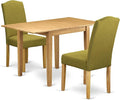 East West Furniture NDEN3-OAK-08 3 Piece Dining Room Table Set Contains a by EastWestFurniture