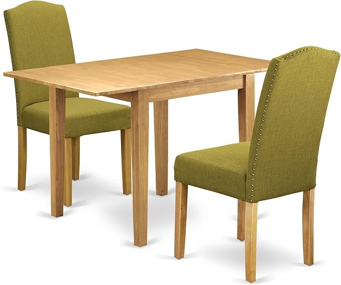 East West Furniture NDEN3-OAK-08 3 Piece Dining Room Table Set Contains a by EastWestFurniture