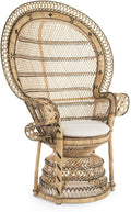 KOUBOO Grand Pecock Retro Peacock Chair in Rattan by KOUBOO