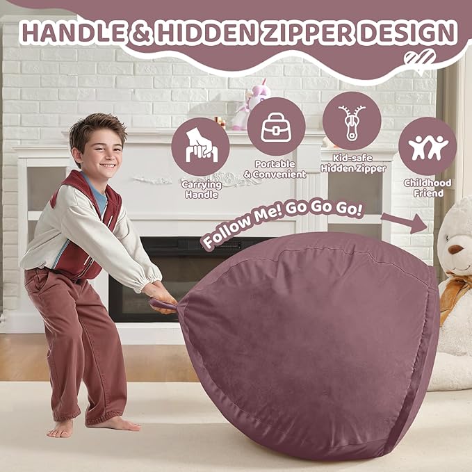 2FT Bean Bag Chair, Comfy Bean Bag Chairs - Image 4