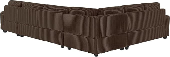 129" Oversized U Shaped Modular Sectional Sofa Couch - Image 5