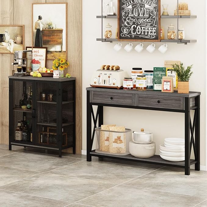 BON AUGURE Sofa Table with Drawers, Console Tables - Image 8