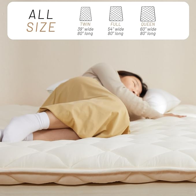 Japanese Floor Futon Mattress, Tatami Mat Sleeping Pad, Shikibuton, Mattress - Image 3