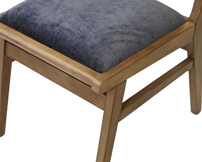 Mid-Century Modern Wood Rectangular Extension Kitchen Dining Table and Eight - Image 9