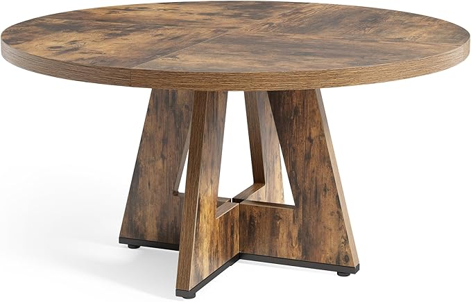 LITTLE TREE Round Dining Table for 4-6 People, 47 Inches Dining Room Table - Image 8