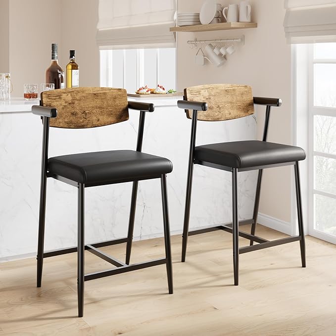 GarveeHome Counter Height Bar Stools Set of 2 by GarveeHome