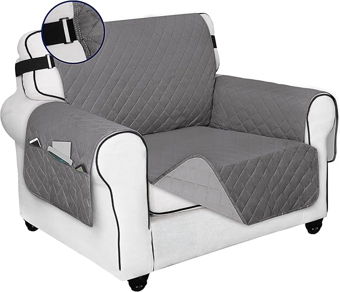 PureFit Reversible Sofa Cover Water Resistant Chair Couch Cover, Machine by PureFit