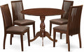 East West Furniture DMIP5-MAH-C 5 Piece Kitchen Table & Chairs Set Includes a by EastWestFurniture