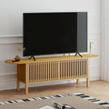 HollyHOME Bamboo TV Stand with Storage by HollyHOME
