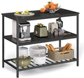 VASAGLE Kitchen Island with 3 Shelves, 47.2 Inches Width Kitchen Shelf with by VASAGLEbySONGMICSHOME