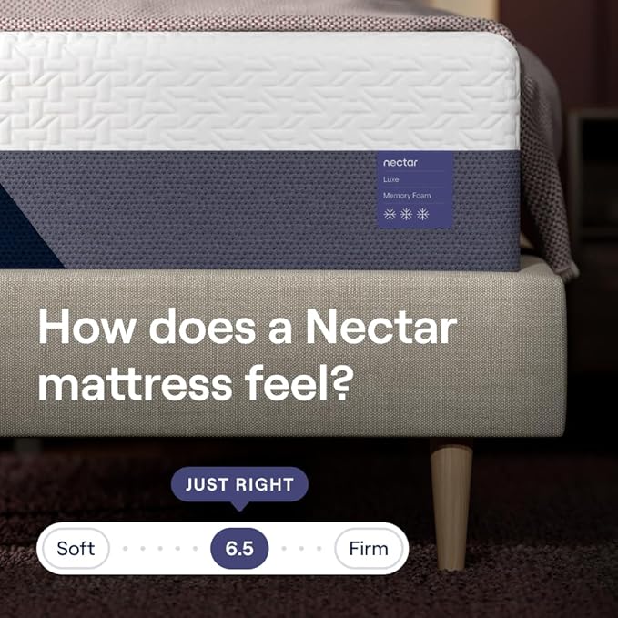 Nectar Luxe Full Adjustable Base & 14” Mattress - Image 6