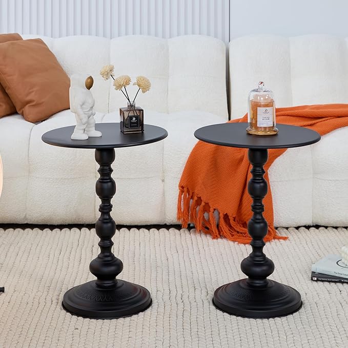 Chic Vintage Round Side Table - Image 6